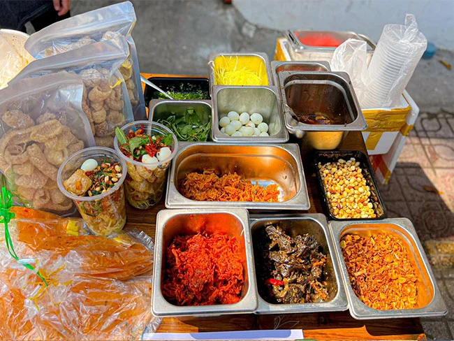 Menu Quán Ăn Vặt Shin