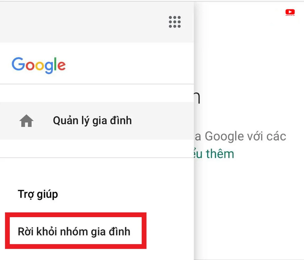 Cách thức để có thể rời khỏi nhóm gia đình