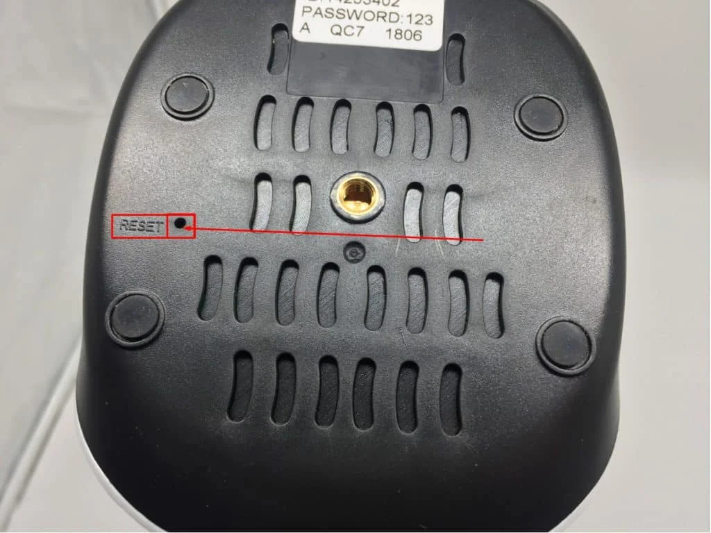 Bước 3: Tiến hành reseet camera