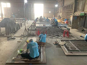 Nhân công sản xuất nhôm đúc