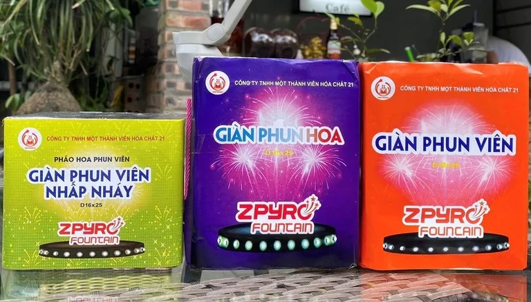 Có những loại pháo hoa Z121 nào?
