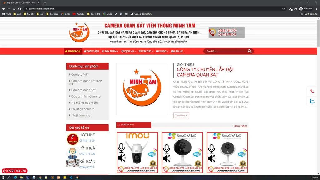 Thông tin về Camera Minh Tâm 24H