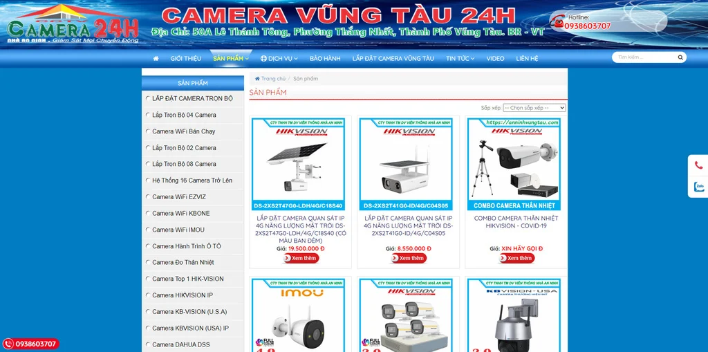 Đơn vị phân phối camera quan sát hàng đầu tại Vũng Tàu
