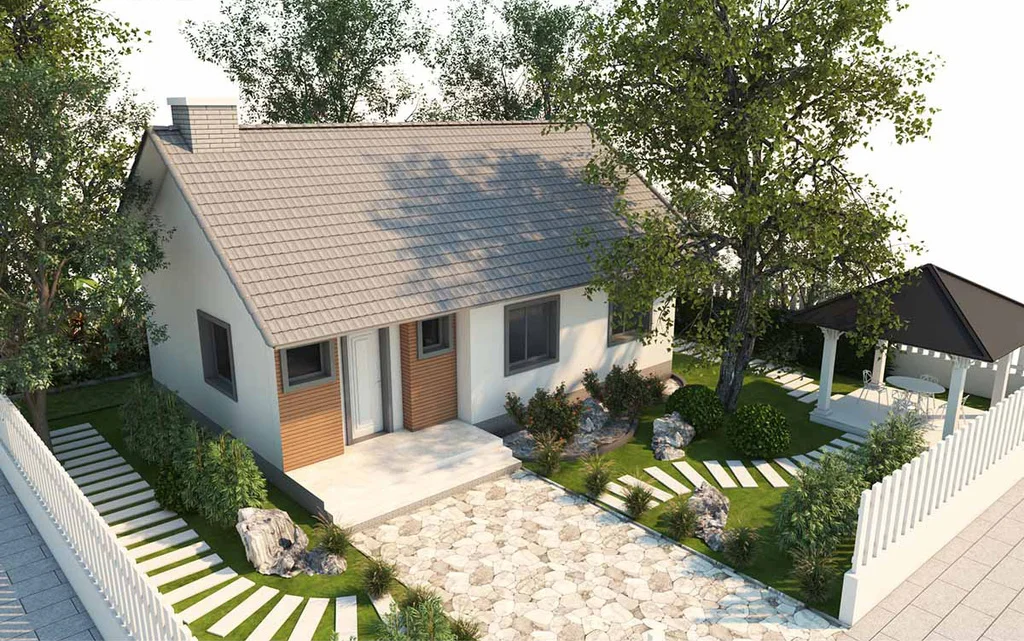 Thiết kế nhà vườn nhà cấp 4 đẹp
