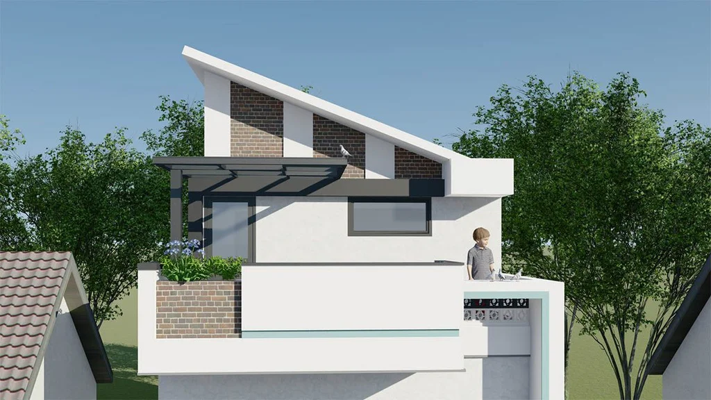 Thiết kế nhà cấp 4 có gác lửng đẹp
