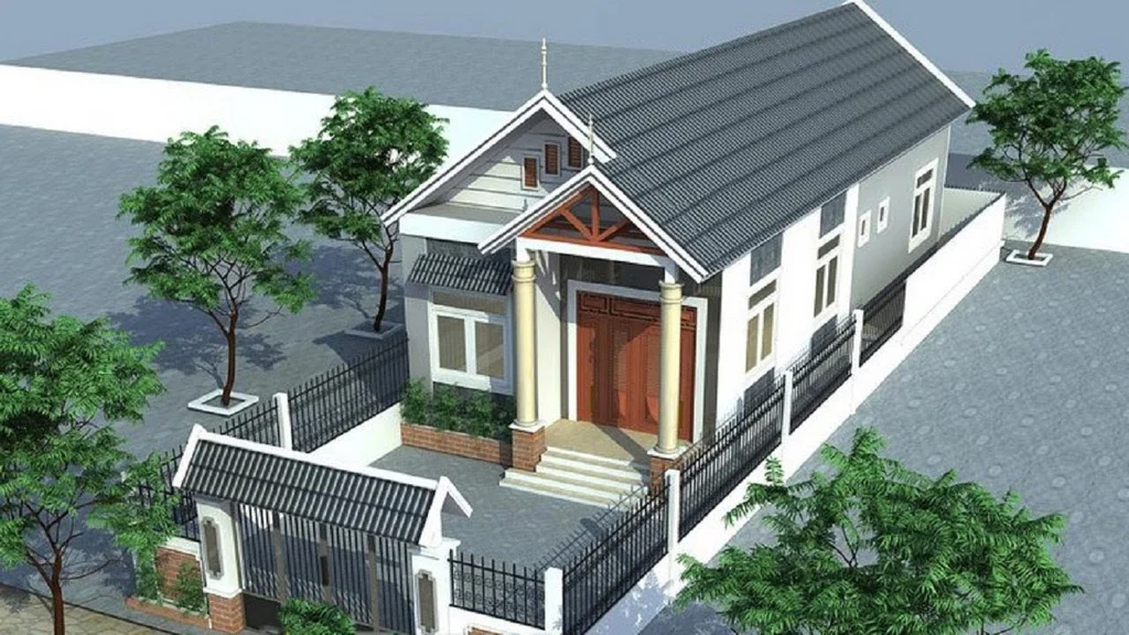 Thiết kế nhà ống cấp 4 mặt tiền hẹp